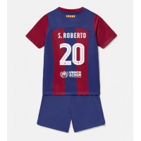 Camiseta Barcelona Sergi Roberto #20 Primera Equipación para niños 2023-24 manga corta (+ pantalones cortos)